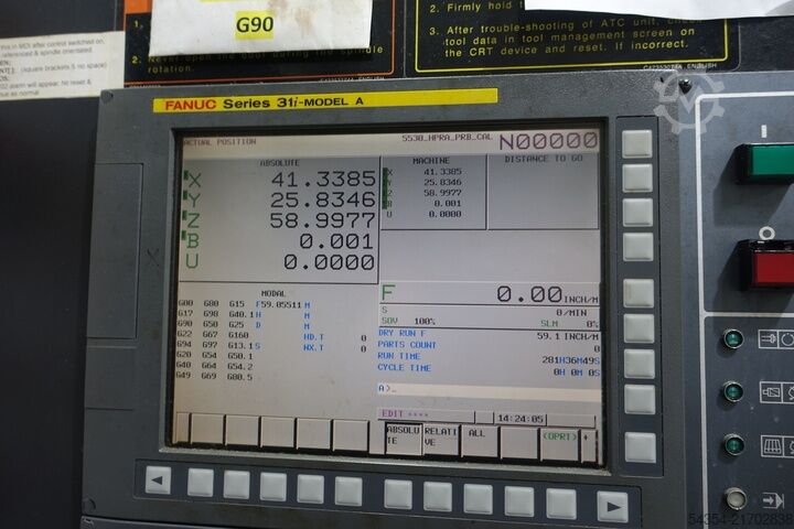 Heavy Duty Twin Pallet Horizontal Machin Doosan HM1000
