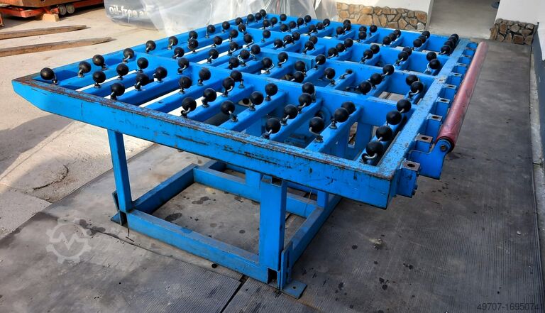 Pneumatic tilting roller table Pneumatischer Kipprollentisch 1500x2000x900mm