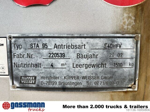 Landmaschine Küpper-Weisser STA 95 E40HFV Salzstreuer ca. 4m³