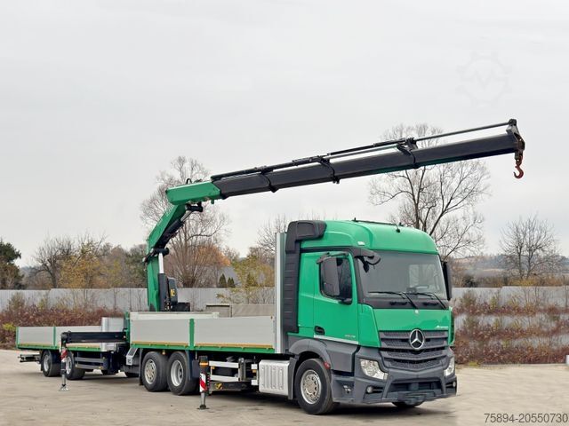 Truck mounted crane MERCEDES-BENZ ACTROS 2645 * FASSI F345.24 + FUNK + Anhänger