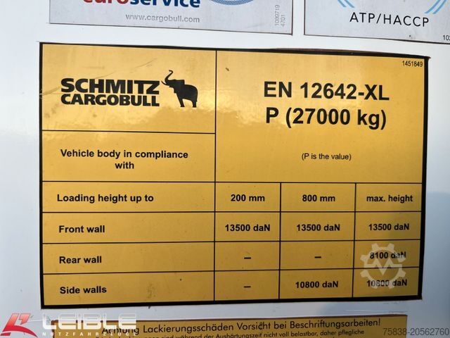Reefer semitrailer SCHMITZ CARGOBULL SKO24*Mega Frigo*Bi Temp*Doppelstock*Innen 2,80m