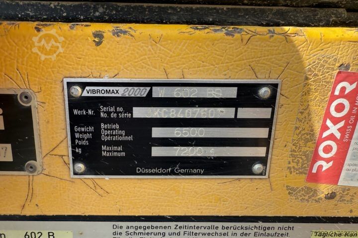 Sonstige  2000 W 602 BD Strassenwalze / Swiss-Vehicle