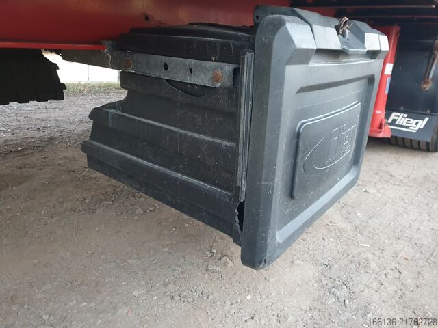 Open semitrailer with tarp FLIEGL 3-Achs Gardinensattel Mega Xtra-Long
