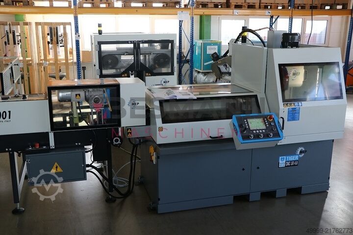 Fully automatic metal circular saw MEP TIGER 372 CNC LR 4.0 + CB 4001 Magazin