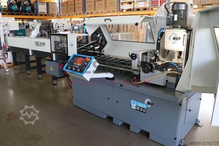 Fully automatic metal circular saw MEP TIGER 372 CNC LR 4.0 + CB 4001 Magazin