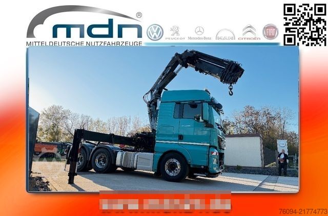 Truck mounted crane MAN TGX 33.560 6x4 Kran 21m Funk