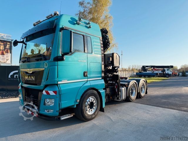 Truck mounted crane MAN TGX 33.560 6x4 Kran 21m Funk