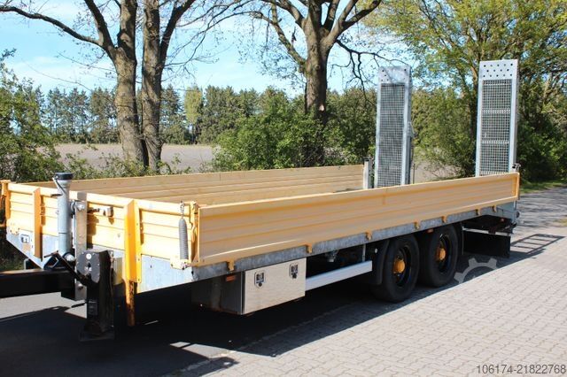 Low loader trailer MÖSLEIN TAT11 Tieflader mit Rampen & Seilwinde  HU 1/27