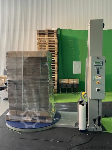 Semi-automatic pallet wrapper Drehteller / StretchWickler KVK 1 Economic
