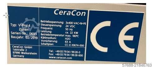 Ofen (Vertikal) CeraCon V-Pro 4 Zonen