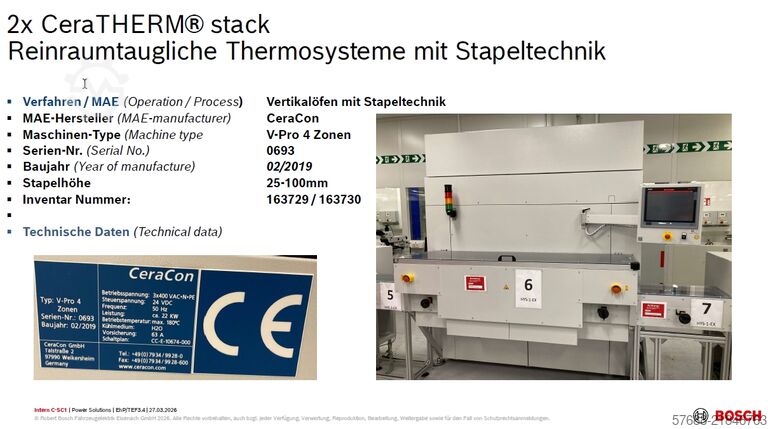 Ofen (Vertikal) CeraCon V-Pro 4 Zonen