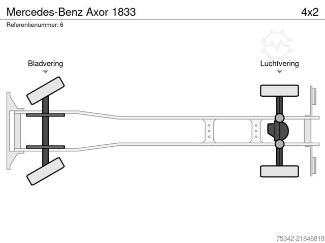 Hook arm system Mercedes-Benz Axor 1833