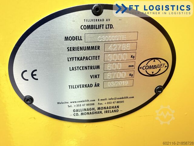 4-way forklift Combilift C3000STE TRIPLEX WIDE POSITIONER CABIN