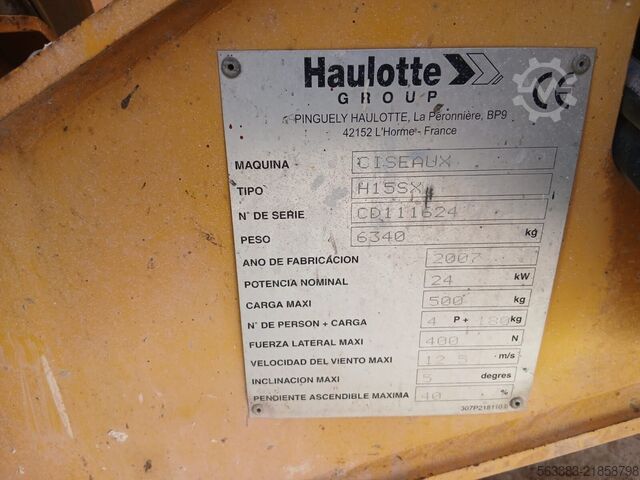 Scissor lift Haulotte H15SX