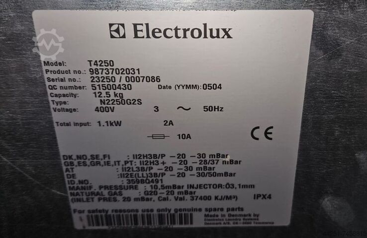 Industrial dryer tumble dryer Electrolux T4250
