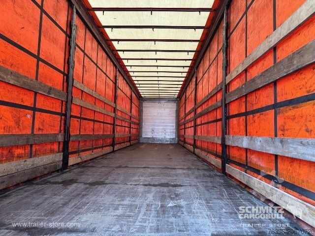 Open semitrailer with tarp Schmitz Cargobull Curtainsider Mega