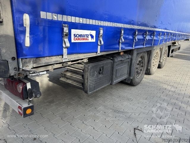 Open semitrailer with tarp Schmitz Cargobull Curtainsider Mega
