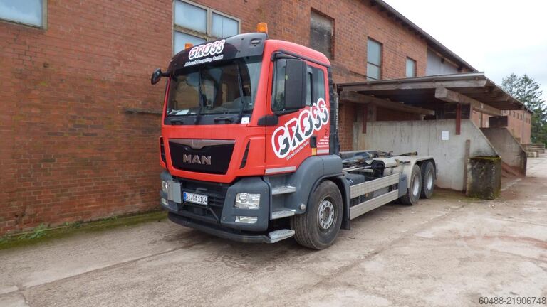 Roll-off tipper truck MAN TGS 26.480 6X4 BL