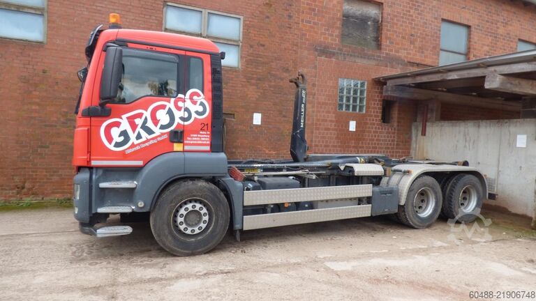 Roll-off tipper truck MAN TGS 26.480 6X4 BL