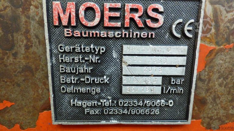 Hydraulic 2-shell grab MOERS MO 1202 D