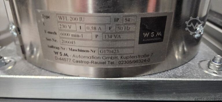 Zuführgerät Wendelförderer Bandbunker WSM Automation SZ-250K