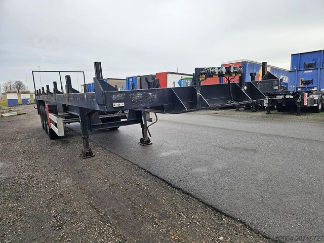 Flatbed VAN HOOL 3B1096| FOR GAS BOTTELS| CHASSIS LIKE NEW| APK\...
