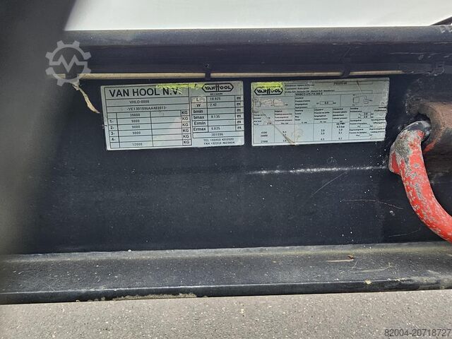 Flatbed VAN HOOL 3B1096| FOR GAS BOTTELS| CHASSIS LIKE NEW| APK\...