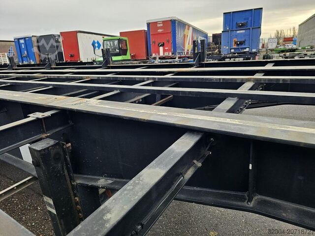 Flatbed VAN HOOL 3B1096| FOR GAS BOTTELS| CHASSIS LIKE NEW| APK\...