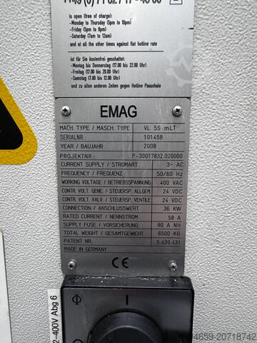 Vertikaldrehmaschine EMAG VL 5S MLT