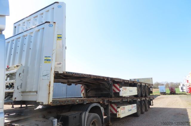 Auflieger mit offener Pritsche KRONE Stahlmattenauflieger mit Bordwände