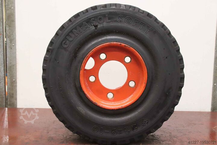 Solid rubber tires 2 pieces Gumasol Softy 23x9-10