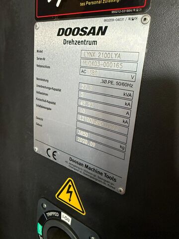 CNC-Drehmaschine Doosan Lynx 2100 LYA