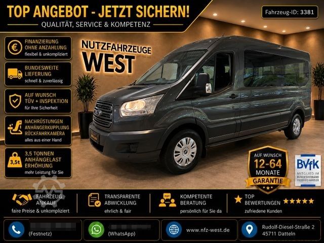 Minibus FORD Transit 9-Sitzer*Rollstuhl Rampe*Garantie*L3-H2*