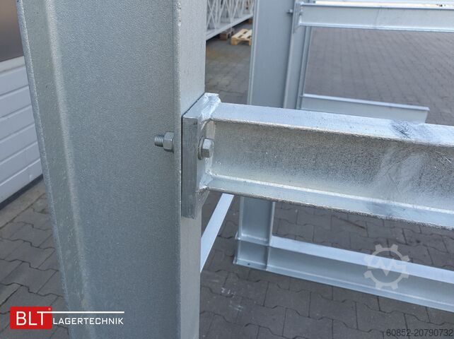 Kragarmregal ca. 4,02 lfm. Kragarmregal H:400cm T: 137 cm , 500 kg/Arm , 4 Lagerebenen