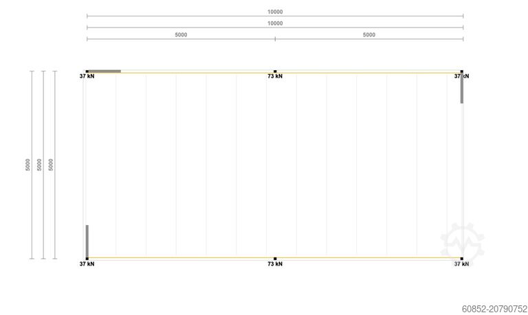 Lagerbühne 5x10m Lagerbühne , Belastung : 500kg/qm Unterkante: 2,5m , ca. 50qm Systembühne