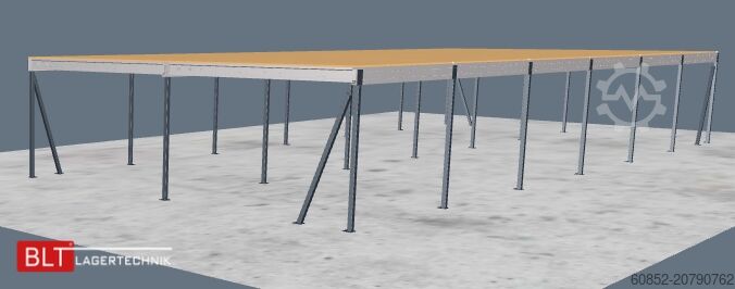 Lagerbühne 10x25m Lagerbühne , Belastung : 500kg/qm Unterkante: 3,0m , ca. 250qm Systembühne