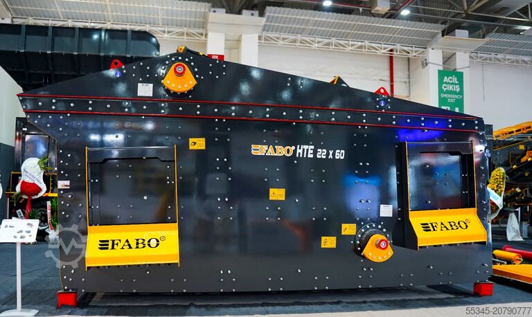 Vibrationssieb FABO Titreşimli Elek Vibrating screen HTE2260 Çift Milli Yatay Titreşimli Elek