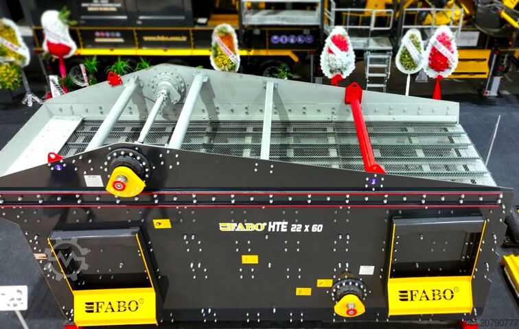 Vibrationssieb FABO Titreşimli Elek Vibrating screen HTE2260 Çift Milli Yatay Titreşimli Elek