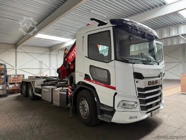 Containertransport (Hakenlift) DAF XD 450 FAN FAssi F235A.2.23 E-Dynamic + TAM T20...