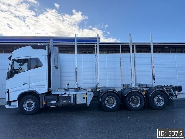 Timber transporter Volvo FH16 750 Globetrotter XL, Euro 6, 8x4 / Hydraul...