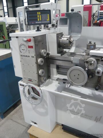 Leit-/Zugspindeldrehmaschine Schaublin 135 mit Zubehör