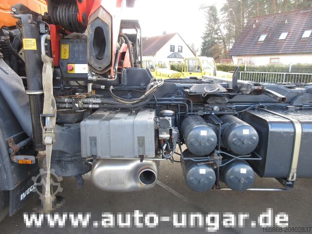 Dreiseitenkipper LKW Iveco Trakker 360 Kipper Allrad 4x4 Kran Palfi