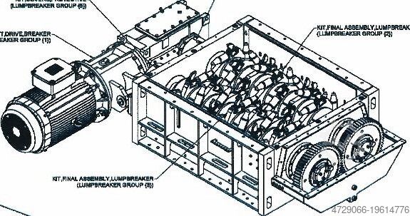 Double roller crusher Komatsu iXRS 600-1500