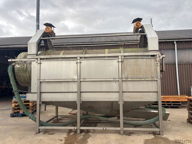 Trommelwaschmaschine Edelstahl 400 x 120 cm  