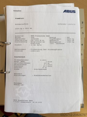 Doppelträger-Laufkran Abus Dubbelligger Bovenloopkraan