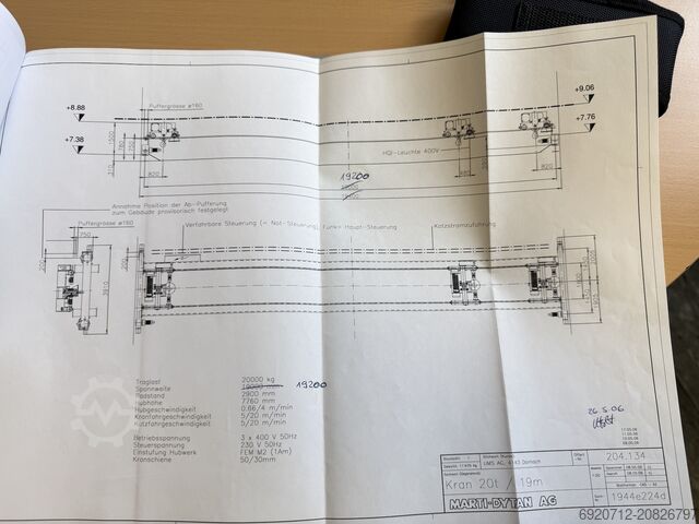 Doppelträger-Laufkran Abus Dubbelligger Bovenloopkraan