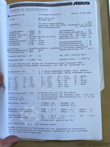 Doppelträger-Laufkran Abus Dubbelligger Bovenloopkraan