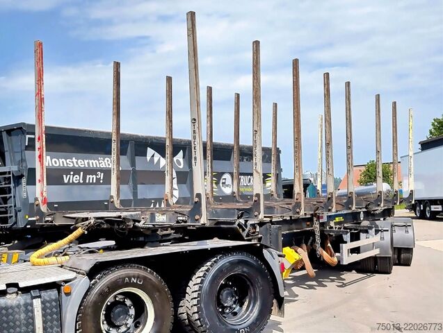 Holztransport Auflieger DOLL LOGO 21 mit 8 Schemeln, Mammut 9 to.