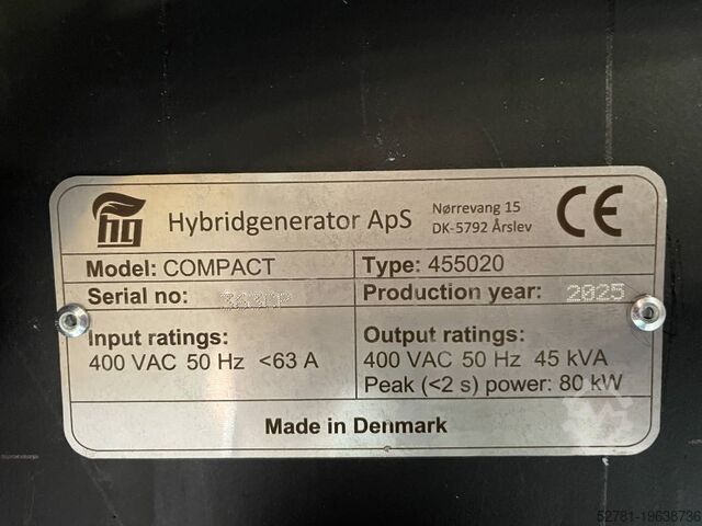 Aggregat Hy-Brid generator - 45 kVA - 22 kWh - DPX-50451
