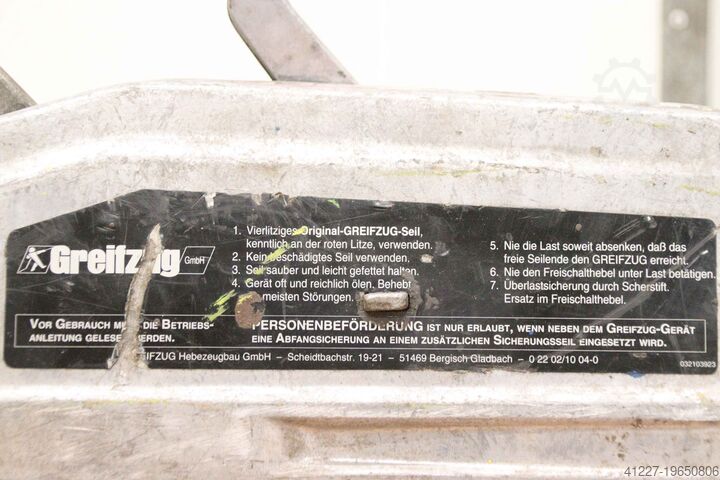 Multi-purpose hoist 3200 kg Greifzug TU 32